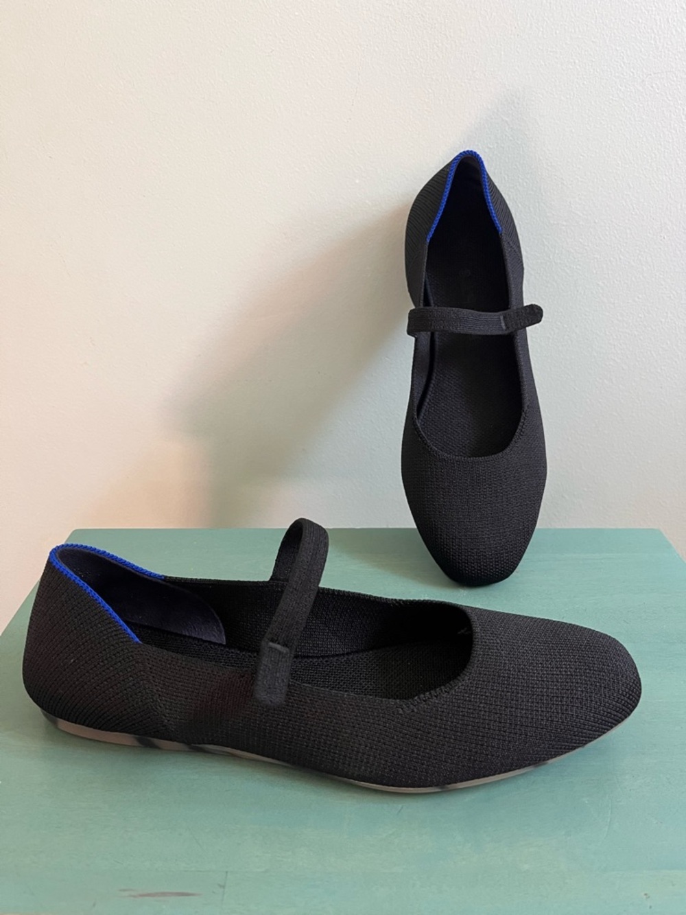 Rothy’s EUC women’s 8.5 The Square Black Mary Jane Flats - Picture 2 of 13